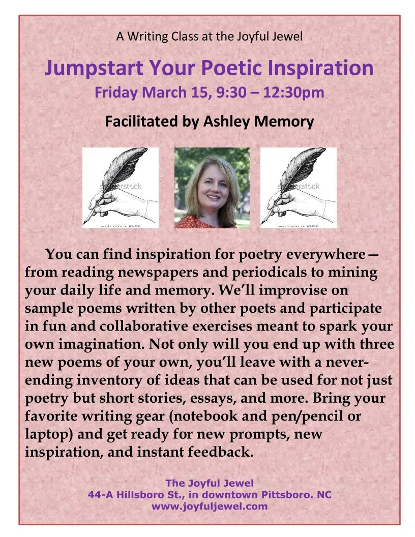 AM poster Jumpstart Your Poetic Inspiration